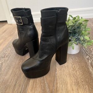 Tony Bianco Black Platform Boots
